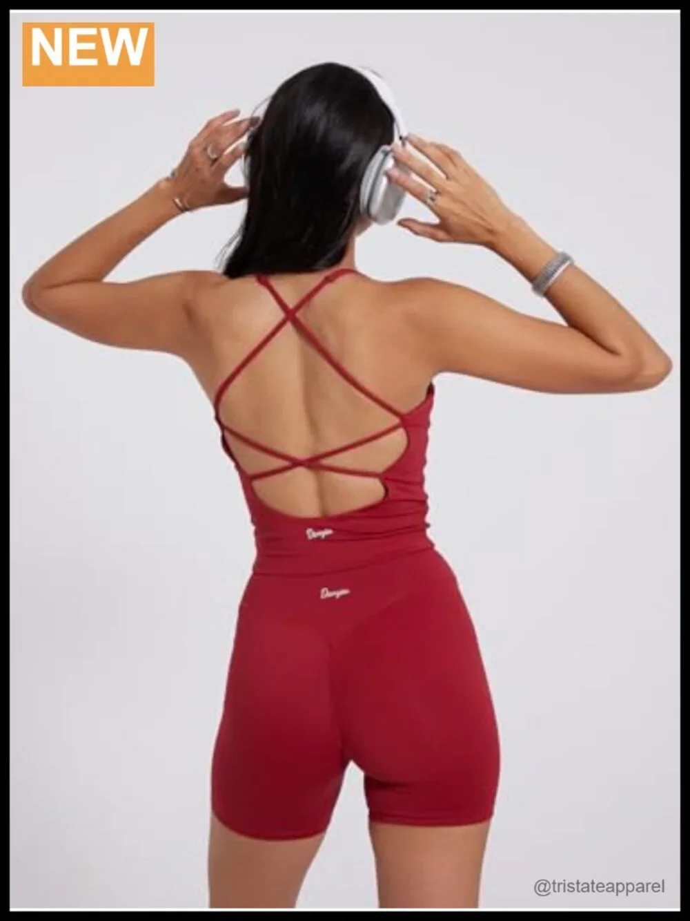 Padded Longline Sports Bra with Racerback, Removable Pads, Light Support